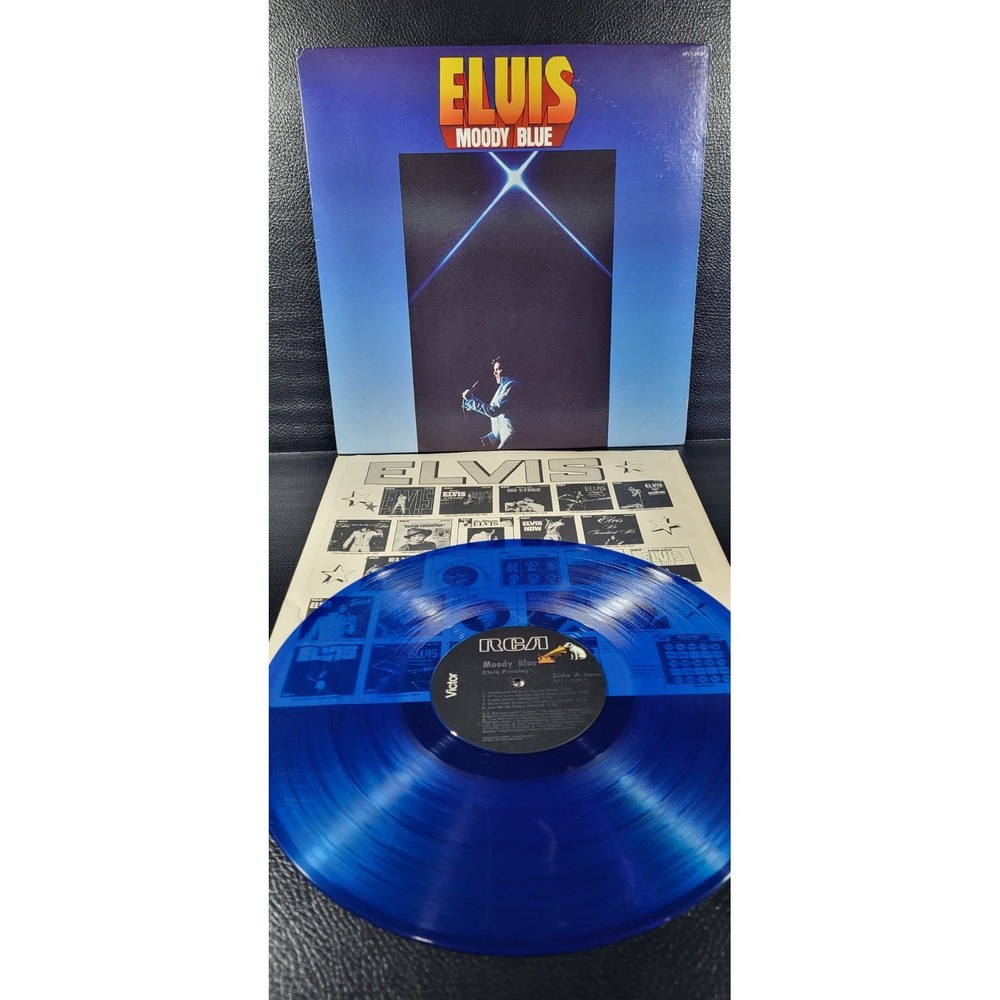 Elvis, "Moody Blue" (1977 Vinyl LP, AFL1-2428) Very Good+ Condition * - Picture 12 of 12